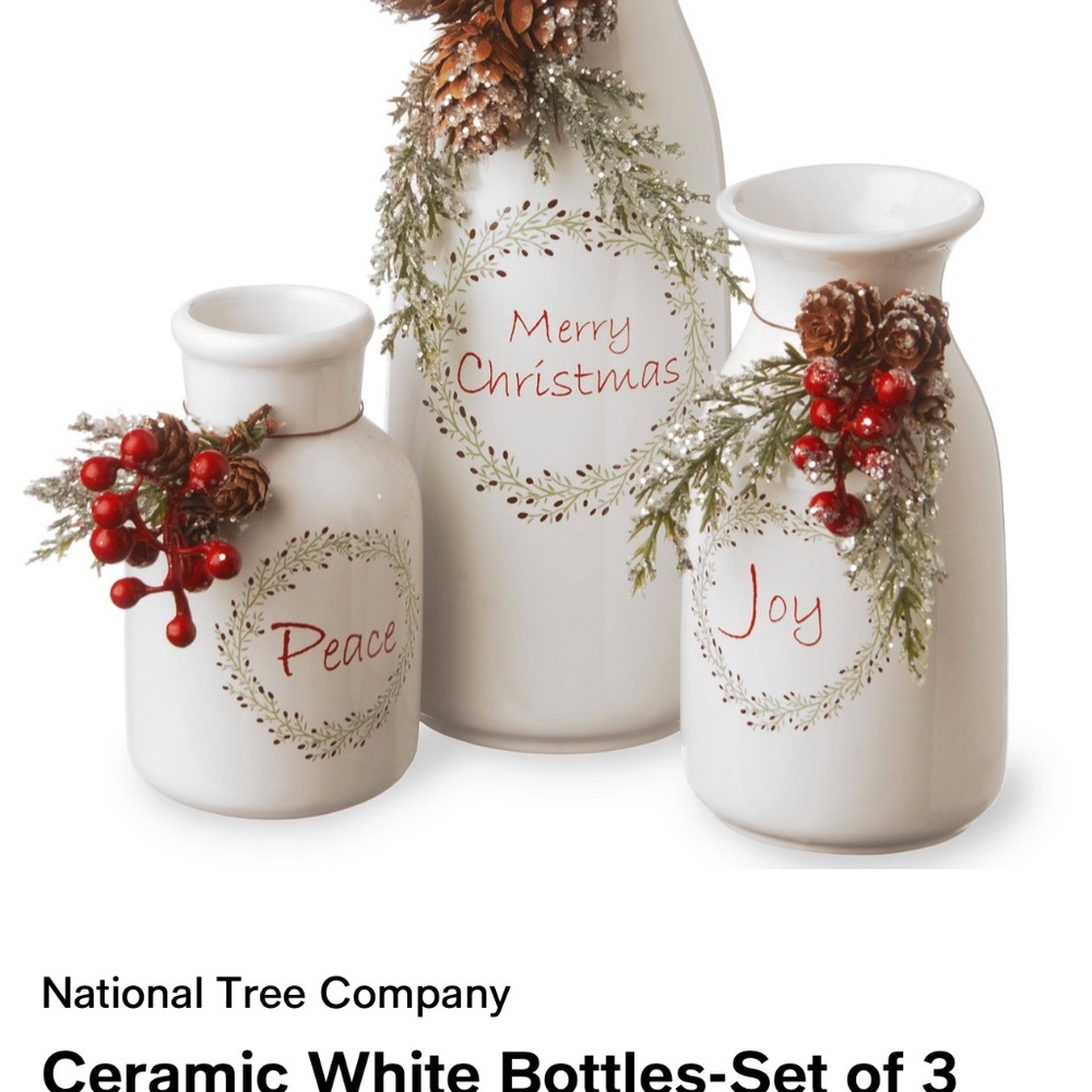 Farmhouse Ceramic Milk Bottles